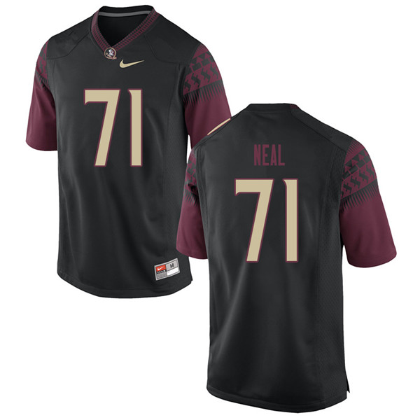 Men #71 Chaz Neal Florida State Seminoles College Football Jerseys Sale-Black